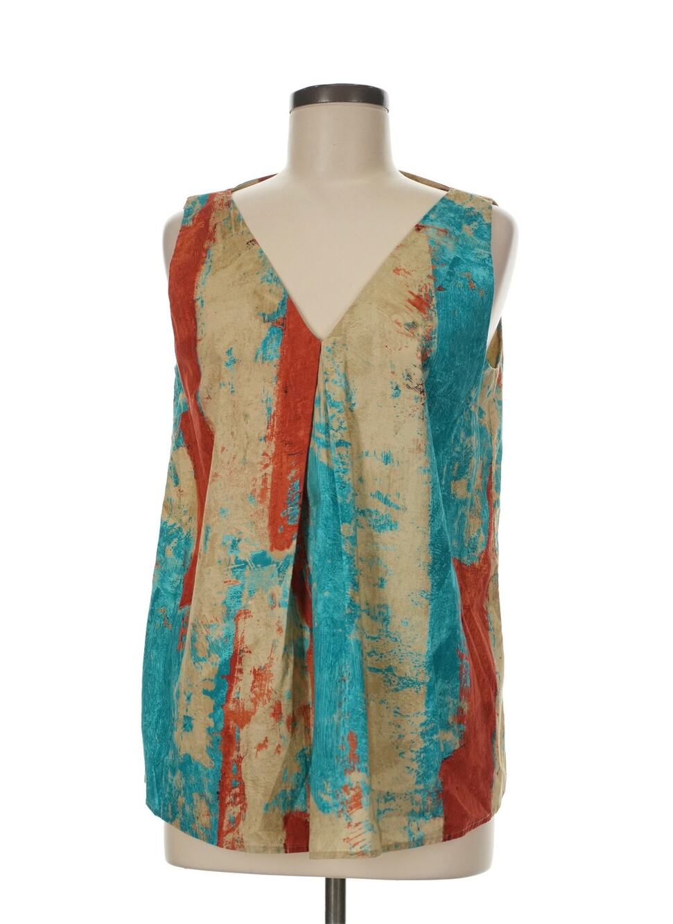LAVIA18 Sleeveless Abstract Print Tank Top Sz. 18